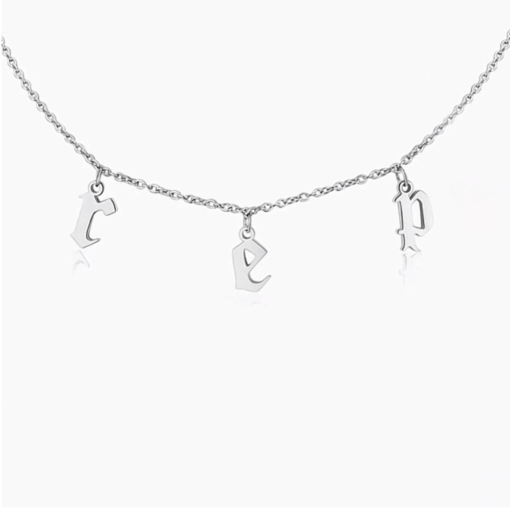 TAYLOR SWIFT Inspired reputation r-e-p Necklace‎ Swiftie Gift Silver NWT NEW 🏰